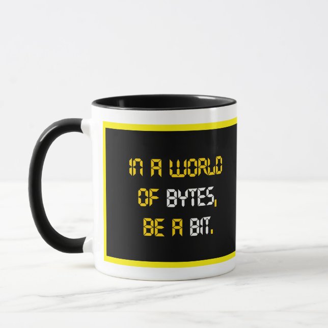 Caneca Programador dizendo, cita Mug (Esquerda)