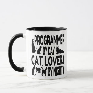 Caneca Programador do Cat Lover