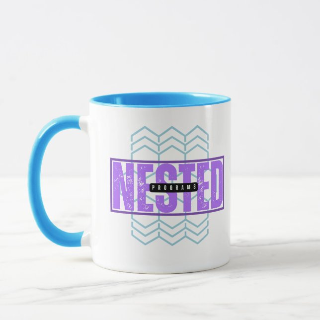 Caneca Programas Aninhados na Programação de Mainframe (Esquerda)