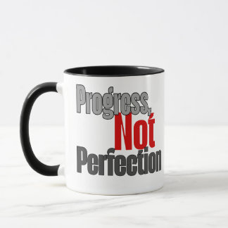 Caneca Progress not perfection 