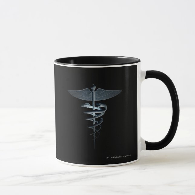 Caneca Projector em um caduceus médico (Direita)