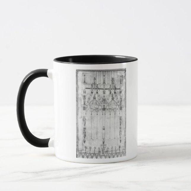 Caneca Projete para a catedral, elevação do oeste (Esquerda)