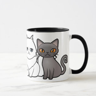 Caneca Projete seu próprio gato dos desenhos animados
