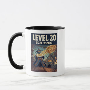 Caneca Projeto de Fantasia de Comida Mágica de Pizza do M