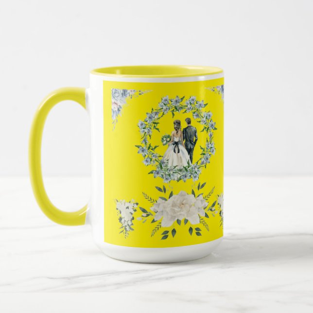 Caneca Promessa sob as Rosas amarelo (Esquerda)
