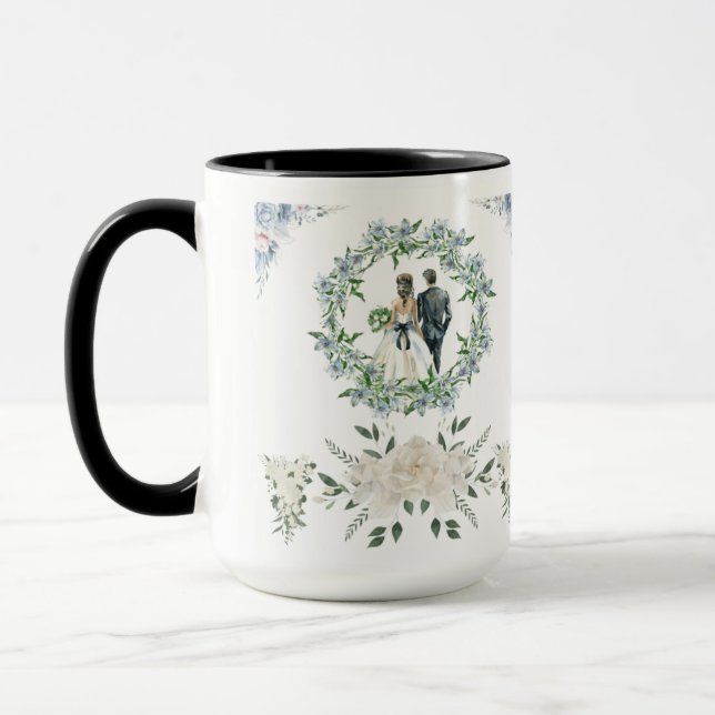 Caneca Promessa sob as Rosas branco (Esquerda)