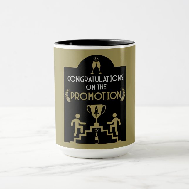 Caneca Promoção de Trabalho de parabéns (Centro)