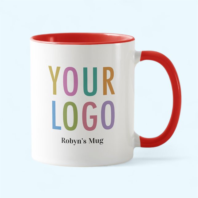 Caneca Promocional de logotipo personalizado de Mug de Ca (MISOOK 11 oz Red Two Tone Mug with Logo)