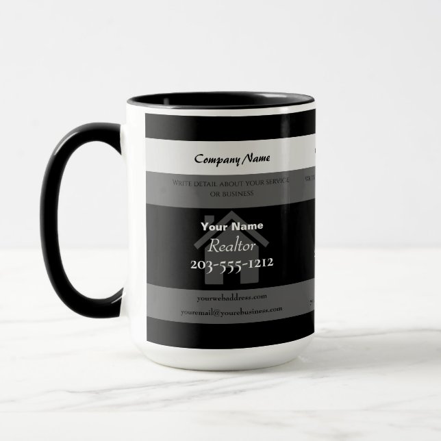 Caneca Promocional para Corretores de Imóveis - HA (Esquerda)