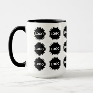Caneca Promocional simples Logotipo comercial Padrão Café
