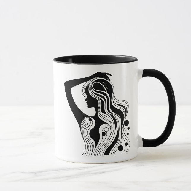 Caneca Promocional Simples Mug Logotipo Personalizado par (Direita)
