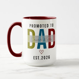 Caneca Promoted to Dad Personalized Photo | First Father