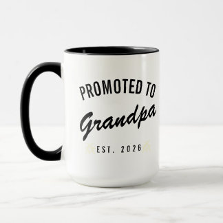 Caneca Promoted to Grandpa Est. 2026