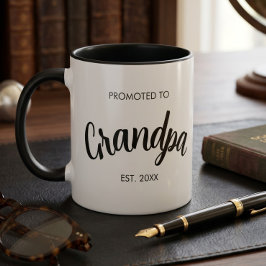 Caneca Promovido a Avô Revelação de Gravidez Presente par