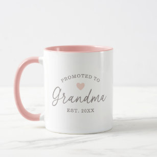 Caneca Promovido à Dia de as mães  Mug do Script da Avó