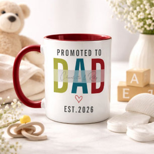 Caneca Promovido a Papai Foto Personalizada   Primeiro Pa