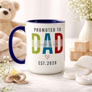 Caneca Promovido a Papai Foto Personalizada   Primeiro Pa