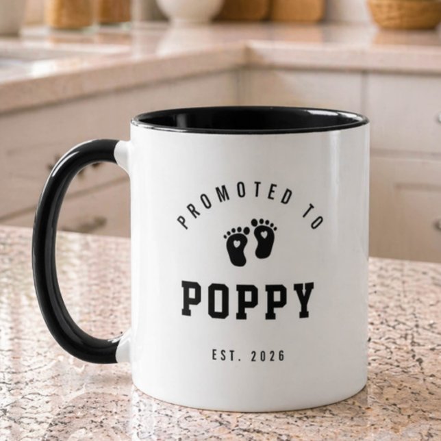 Caneca Promovido a Vovô Poppy (Criador carregado)