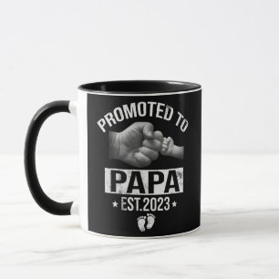 Caneca Promovido ao Papa 2023 Dia de os pais novo