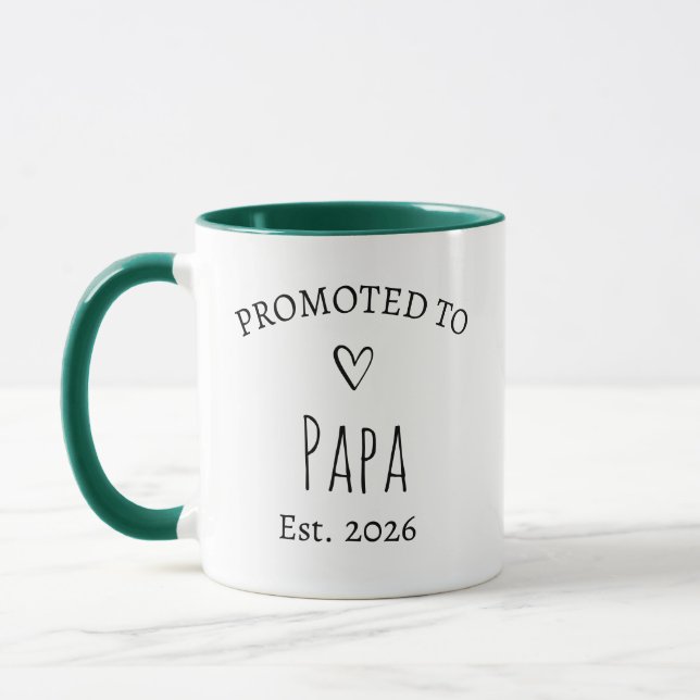 Caneca Promovido Personalizado a Papai  (Esquerda)