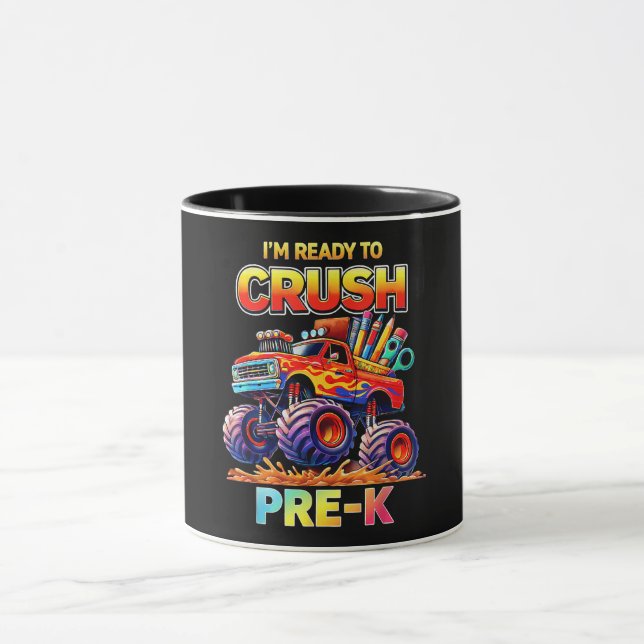 Caneca Pronto para Esmagar Caminhão Monstro Pré-Escolar d (Centro)