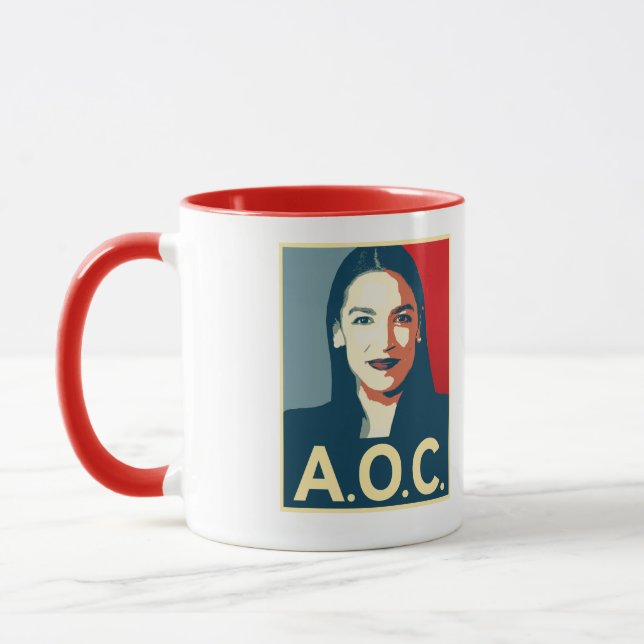 Caneca Propaganda AOC 2024 (Esquerda)