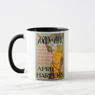 Caneca Propaganda de poster "Joana do harpista do arco"