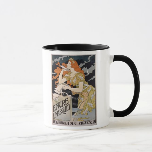 Caneca Propaganda de poster 'L. Marquet Tinta, o melhor (Direita)