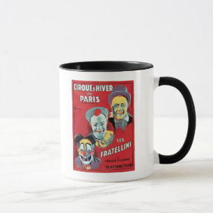 Caneca Propaganda de poster 'o d'Hiver da Paris de Cirque