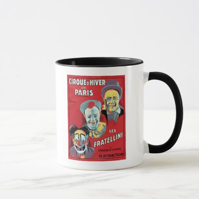 Caneca Propaganda de poster 'o d'Hiver da Paris de Cirque (Direita)