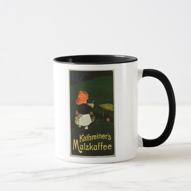 Caneca Propaganda de poster para 'o malte Coffee de (Direita)