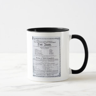 Caneca Propaganda de poster um desempenho 'de Don Juan
