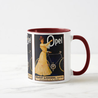 Caneca Propaganda do vintage das bicicletas de Opel