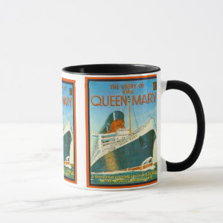 Caneca Propaganda do vintage, RMS Queen Mary