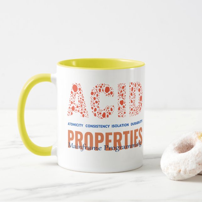 Caneca Propriedades ACID na Programação Mainframe (Com Donut)