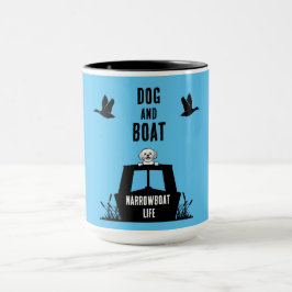 Caneca Proprietário de Cães Canalboat em Narrowboat