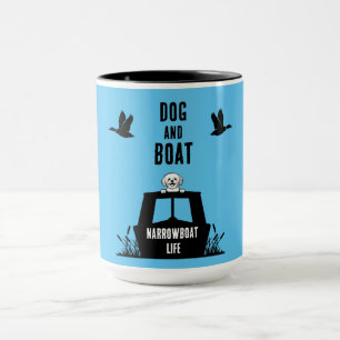 Caneca Proprietário de Cães Canalboat em Narrowboat