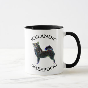 Caneca Proprietário islandês 11oz do Sheepdog. caneca.