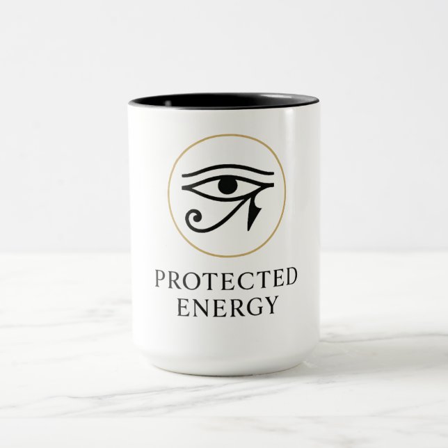 Caneca Protected Energy – Minimal Eye of Horus Symbol | (Centro)