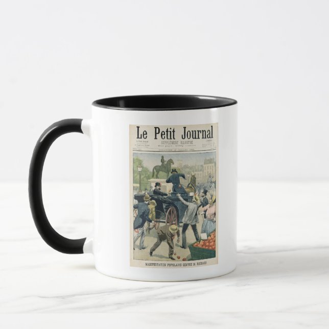 Caneca Protesto popular contra Joseph Reinach (Esquerda)