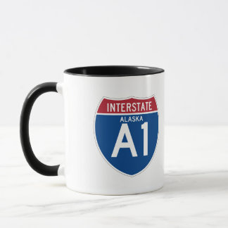Caneca Protetor da estrada nacional de Alaska AK I-A1 -
