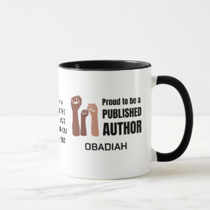 Caneca PROUD BLACK PUBLIEFD AUTHOR Melanin Christian