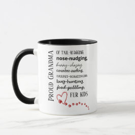Caneca Proud Cat & Dog Grandma Mug