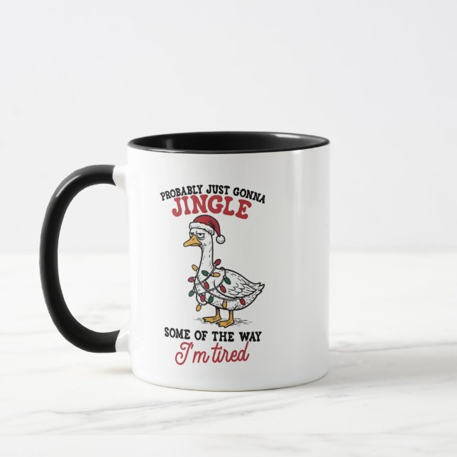 Caneca Provavelmente Só Vai Tilintar Alguns Ganso De Nata (Esquerda)