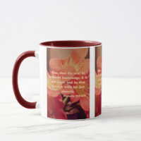 Proverbs 19:2 KJV Bíblia Pic Verso Pic Mug De Dois
