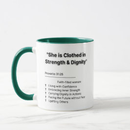 Caneca "Proverbs 31 Mulher: Sip with Purpose and Grace"