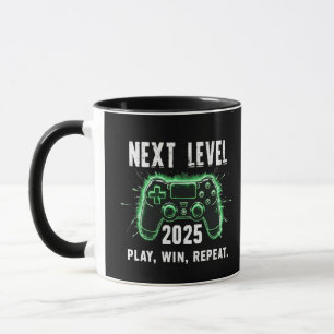 Caneca Próximo nível 2025 Reproduza o jogo engraçado
