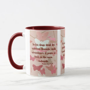 Caneca Psalms 72:7 KJV Bíblia Pic Verso Pic Tone Mug
