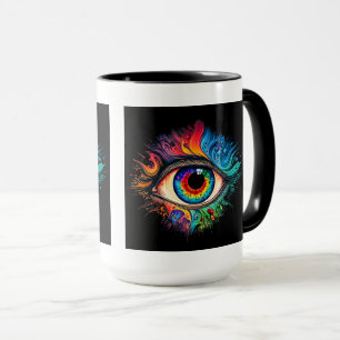 Caneca Psicodélica, Combo Mug, 15 oz
