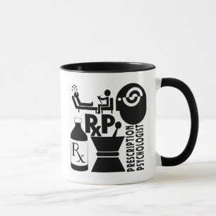 Caneca Psicólogo de Receita LOGOTIPO RxP